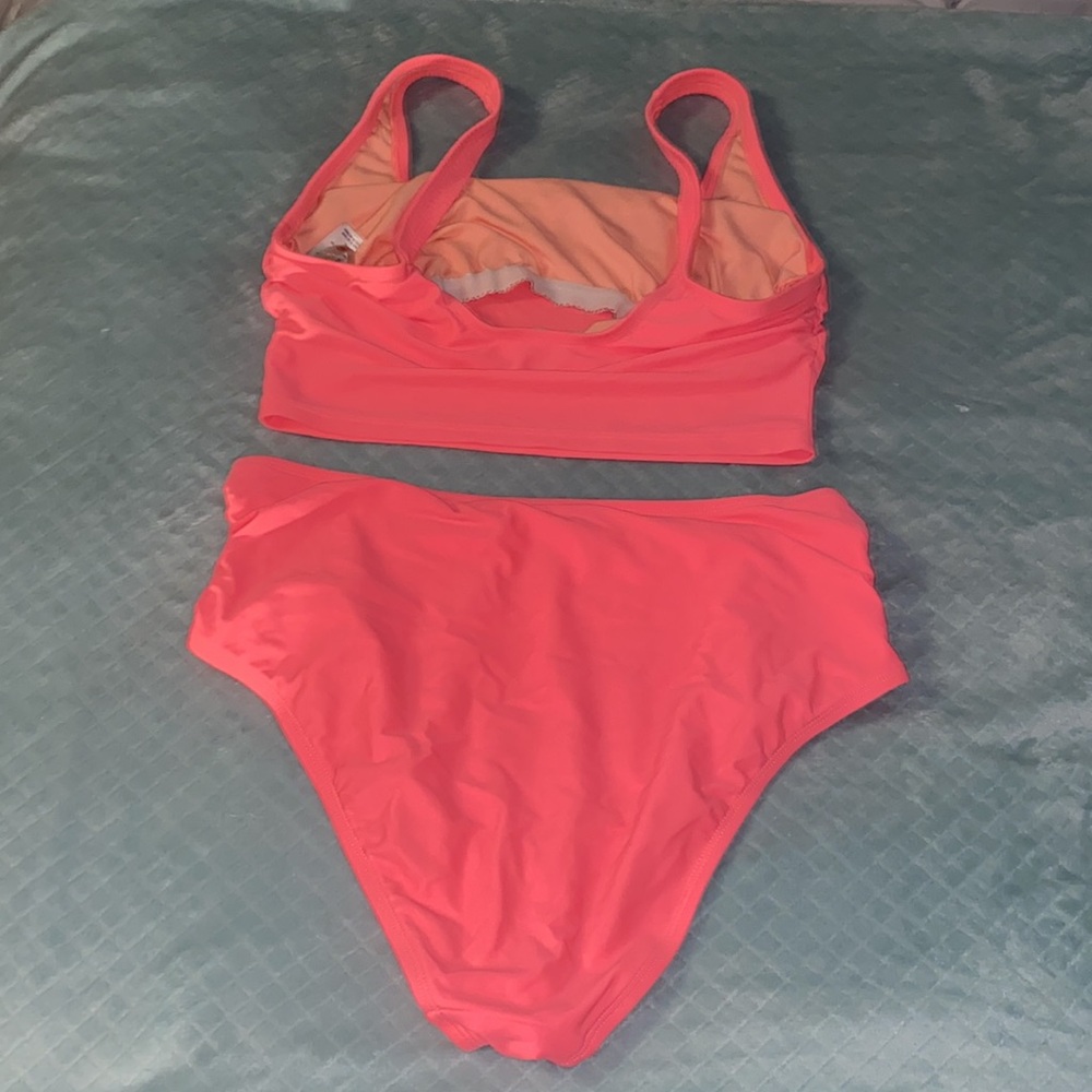 Shade & Shore 🏝️ Neon Pink Two Piece 💖 - Picture 3 of 5